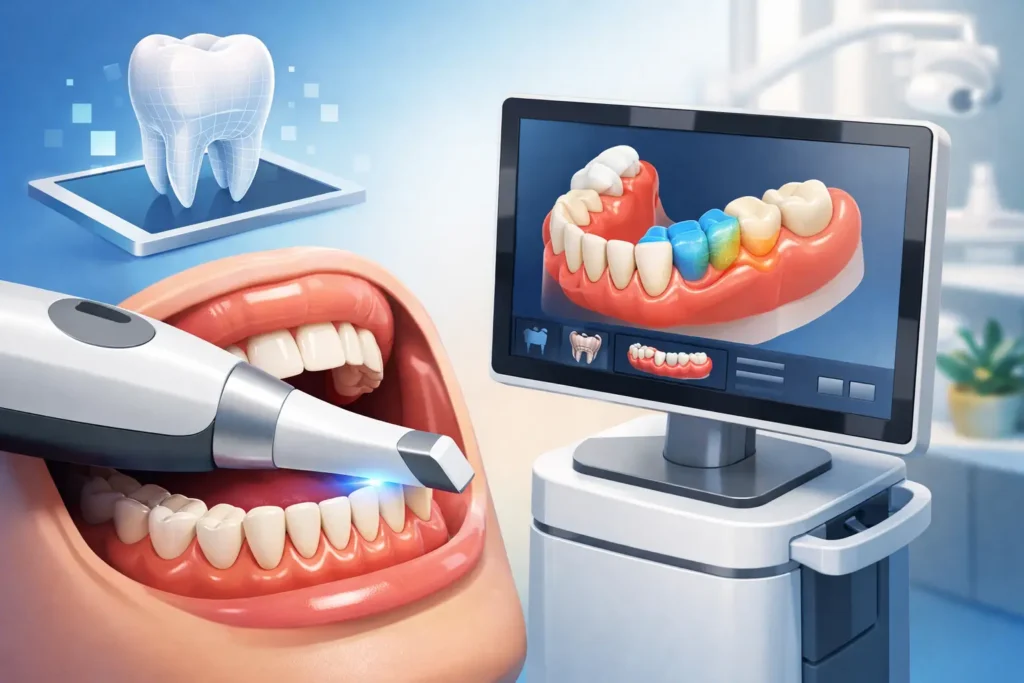 Como funciona o escaneamento intraoral odontológico